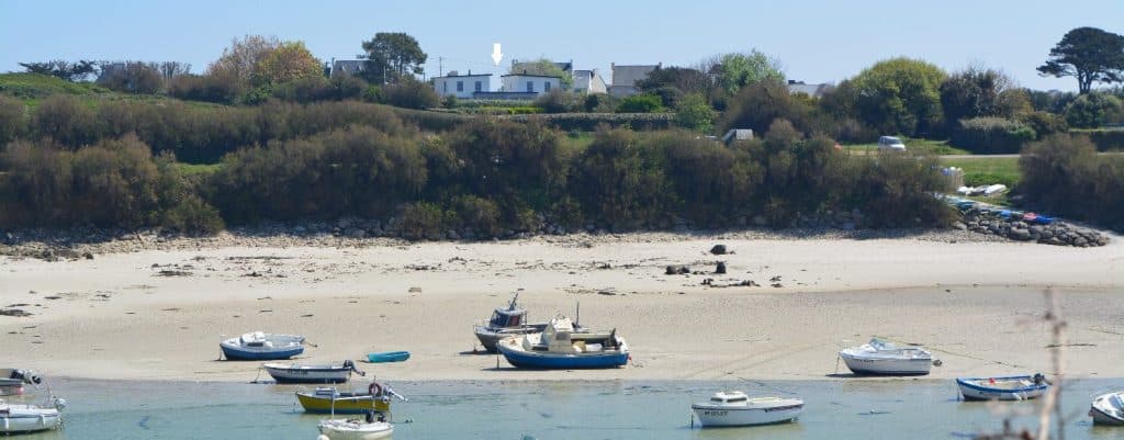 Vue de la villa Mogueriec en Bretagne