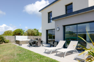 Jardin entièrement clos villa finistère